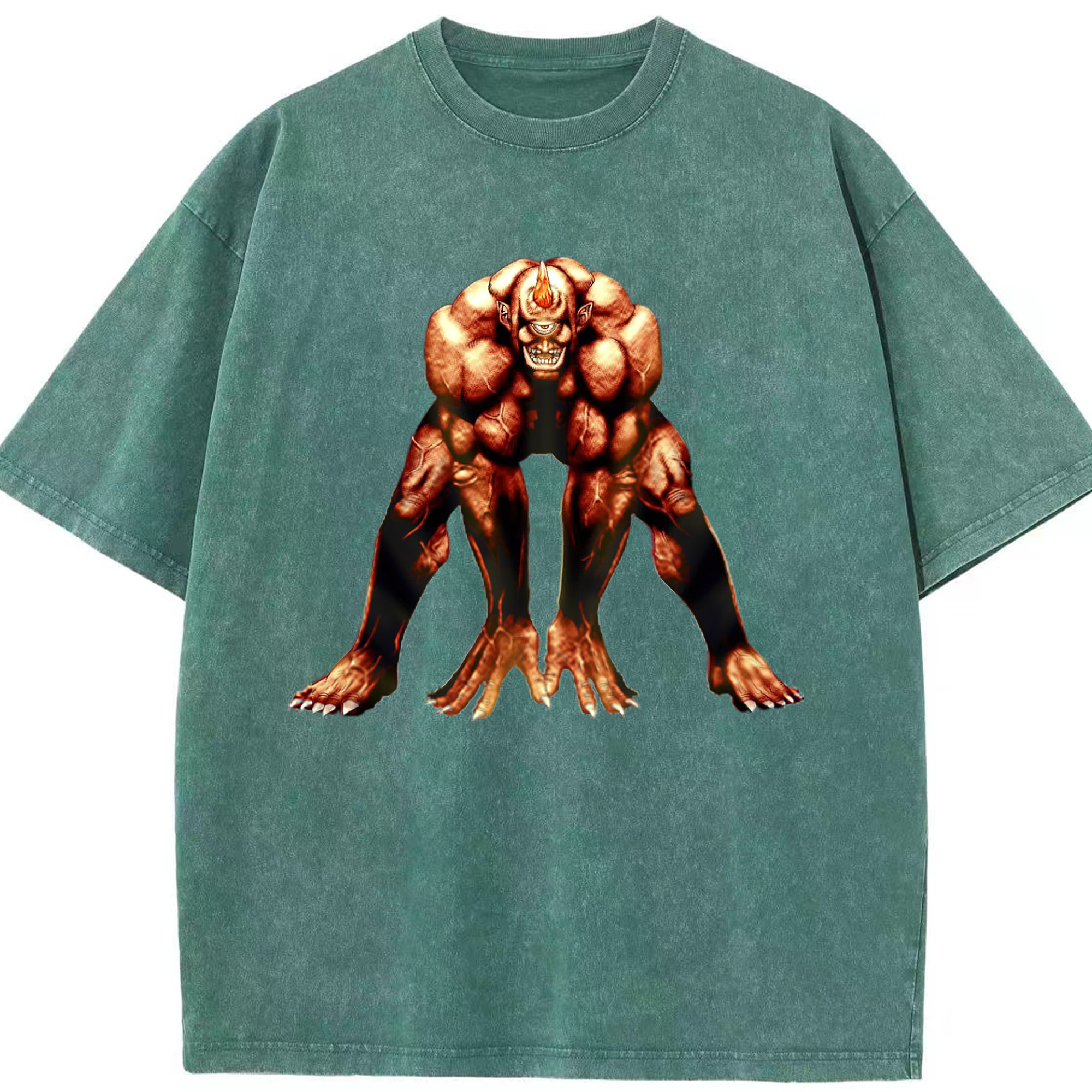 （画像用） 遊☆戯☆王 Yu-Gi-Oh! 綿100% ヴィンテージ風 半袖Tシャツ（フロントプリント）